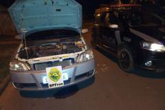 BPFron apreende carro equipado com rádio comunicador e eletrônicos contrabandeados em situações distintas no Oeste do estado