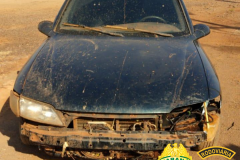 BPRv apreende carro preparado para o transporte de contrabando no Oeste do estado