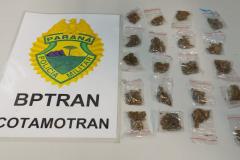 Durante a Operação Saturação, BPTran encaminha homem por tráfico de drogas no centro de Curitiba