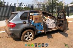 Ação da Operação Hórus resulta na apreensão de três carros carregados com cigarros contrabandeados em Guaíra (PR)