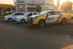 BPRv apreende dois veículos equipados com rádio transmissores no Oeste do estado