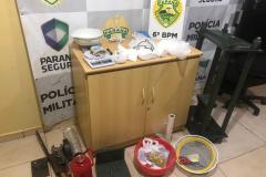 Mais de três quilos de cocaína são apreendidos pela PM em casa usada como refinaria de drogas em Cascavel (PR)
