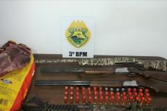 No Sudoeste, PM apreende quatro armas de fogo e drogas em situações distintas