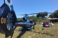 BPMOA faz resgates aeromédicos de duas pessoas no Litoral do estado e na RMC