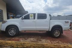 PM apreende uma caminhonete equipada para o transporte de contrabando no Noroeste do estado