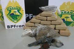 Durante a Operação Hórus BPFron apreende mais de 16 quilos de maconha no Oeste do estado