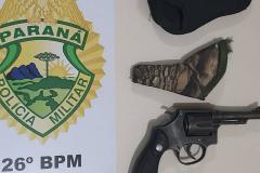 Em situações distintas, PM apreende duas armas de fogo durante abordagem em Reserva (PR)