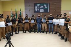 3º BPM e policiais da ROCAM recebem Moção de Aplauso em Pato Branco (PR)
