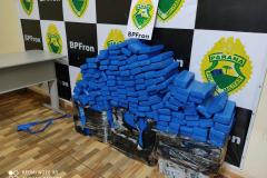 BPFron apreende veículo com 197 quilos de maconha em Guaíra (PR)