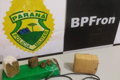 BPFron encontra tabletes de maconha na casa de suspeito após fuga em Guaíra (PR)