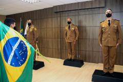 Batalhão de Polícia Ambiental recebe novo comandante durante solenidade restrita em São José dos Pinhais, na RMC