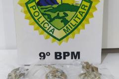 Rapaz com maconha e cogumelos desidratados é encaminhado pela PM em Matinhos (PR)