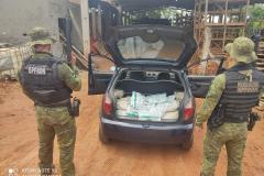 Carro carregado com 150 quilos de agrotóxico é apreendido pelo BPFron em Guaíra (PR)