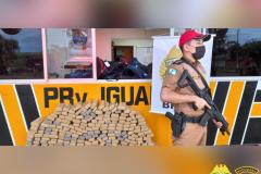 Quase meia tonelada de maconha é apreendida pelo BPRv durante a Operação Vida