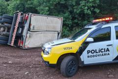 Caminhão com 35 mil pacotes de cigarros contrabandeados em Marechal Cândido Rondon-PR