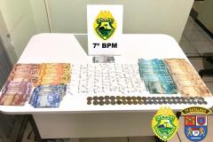 No Noroeste do estado, PM apreende 100 buchas de cocaína, arma de fogo e recupera um veículo em situações distintas