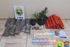 Em situações distintas, PM apreende quase 18 quilos de maconha, recupera carro e cumpre dois Mandados de Prisão no Noroeste do estado