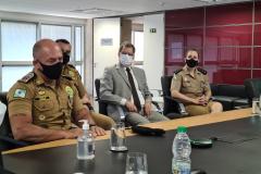 Comandante Geral da PM participa de reunião com o MPPR em Curitiba