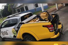 BPRv apreende mais de 600 quilos de maconha e recupera carro furtado no Noroeste do estado