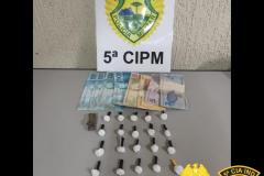 PM encaminha quatro pessoas e apreende diversas porções de drogas no Noroeste do estado