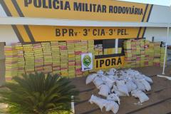 Maior apreensão de maconha do ano é localizada pelo BPRv em meio à carga de sementes