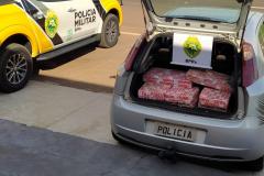 BPRv apreende quase 200 quilos de maconha durante fiscalização de rotina no Noroeste do estado