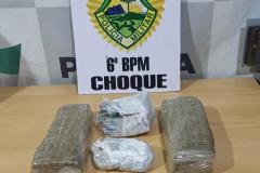 Mais de 3,3 quilos de maconha são apreendidos pela PM em terminal rodoviário de Cascavel (PR)