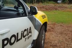 Instantes após roubo, PM recupera carro em Pato Branco, no Sudoeste do Paraná