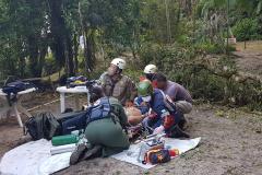 Helicóptero do BPMOA faz resgates na RMC e Litoral no feriado de Páscoa