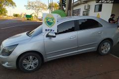 BPRv apreende carro furtado carregado com meia tonelada de maconha no Noroeste do estado 