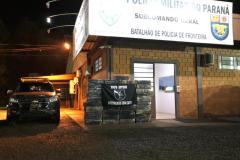 Quase uma tonelada de maconha é apreendida pelo BPFron em Entre Rios do Oeste (PR)