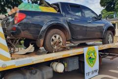 Em Cianorte, PM apreende caminhonete e 1,2 tonelada de maconha