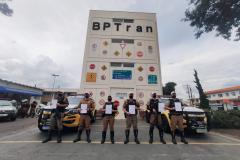 Policiais militares do BPTran são homenageados pelo profissionalismo aplicado no atendimento de ocorrência de tráfico na Capital