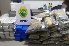 Mais de 36 quilos de maconha e skunk são apreendidos pela Polícia Rodoviária em Londrina (PR)