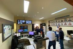 Comandante do 7º BPM recebe comitiva da prefeitura da Cidade Gaúcha e apresenta sistema de videomonitoramento da cidade de Cruzeiro do Oeste (PR)