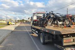 PM faz operação de trânsito e apreende 25 motocicletas no Parque Linear em Colombo (PR)