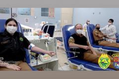 PM do Noroeste do estado comemora 53 anos de atuação com doação de sangue