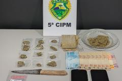 PM encaminha trio por envolvimento com drogas em Cianorte (PR)