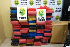 Quase 800 quilos de maconha são apreendidos pela PM em Cascavel