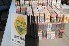 BPTran e Receita Estadual apreendem carga de R$ 46 mil em cigarros roubados na RMC