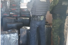 Mais de 4,7 mil pacotes de cigarros são apreendidos pelo BPFRON em Itaipulândia e Nova Santa Rosa
