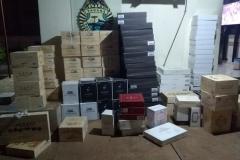 Após denúncia, PM encontra depósito com mais de 1,4 mil caixas de vinho contrabandeados no Sudoeste do estado