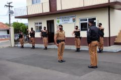 Em União da Vitória, Comandante-Geral conversa com praças e oficiais e recebe prefeitos no 27° Batalhão