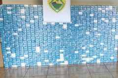 Quase 1,2 mil pacotes de cigarros contrabandeados são apreendidos pelo BPRv no Noroeste do estado