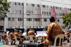 Banda de Música da PM faz apresentação especial para as crianças do Hospital Pequeno Príncipe
