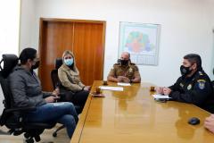 Comandante-Geral da PM recebe prefeita de Clevelândia em Curitiba
