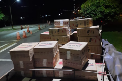 Mais de 149 mil maços de cigarros são apreendidos pelo BPRv em Cianorte (PR)