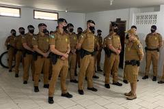 Futuros oficiais da PM fazem estágio operacional no Litoral