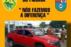BPTran apreende mais de 100 comprimidos de ecstasy e recupera carro em Curitiba 