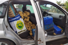 BPFron apreende mais de 700 quilos de maconha e cigarros contrabandeados durante a Operação Hórus